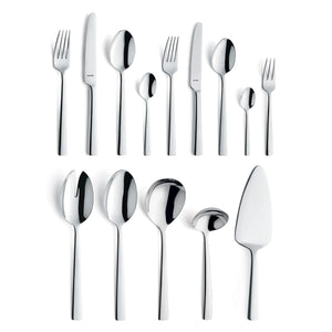 Amefa - Moderno 60-delige Bestekset 6 Personen Hoogglans - Zilverkleurig Bestekset Amefa 