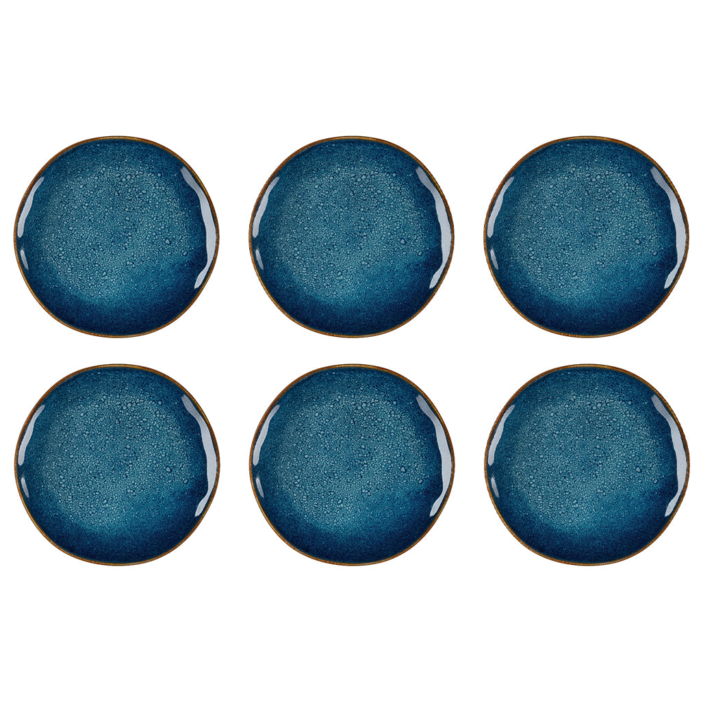 Medard de Noblat - Vertigo Denim Dinnerbord 27 cm (set van 6)