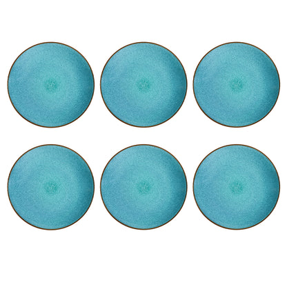 Medard de Noblat - Feeling Turquoise Dinnerbord 26.5 cm (set van 6)