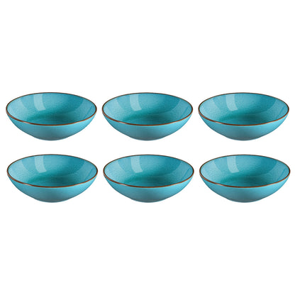 Medard de Noblat - Feeling Turquoise Pastaborden 18 cm (set of 6)