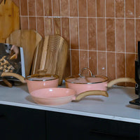 Cook & Pan - Blush Koekenpannenset 3-delig Pannenset Cook & Pan 