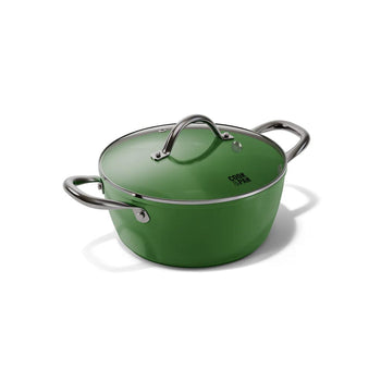 Casserole Cook &amp; Pan - Go Green 20 cm avec couvercle en verre