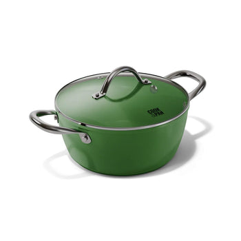 Casserole Cook &amp; Pan - Go Green 22 cm avec couvercle en verre