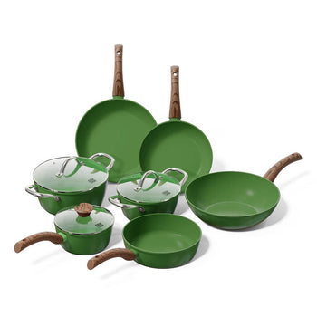 Cook &amp; Pan - Ensemble de 7 pièces de batterie de cuisine écologique Cook &amp; Pan