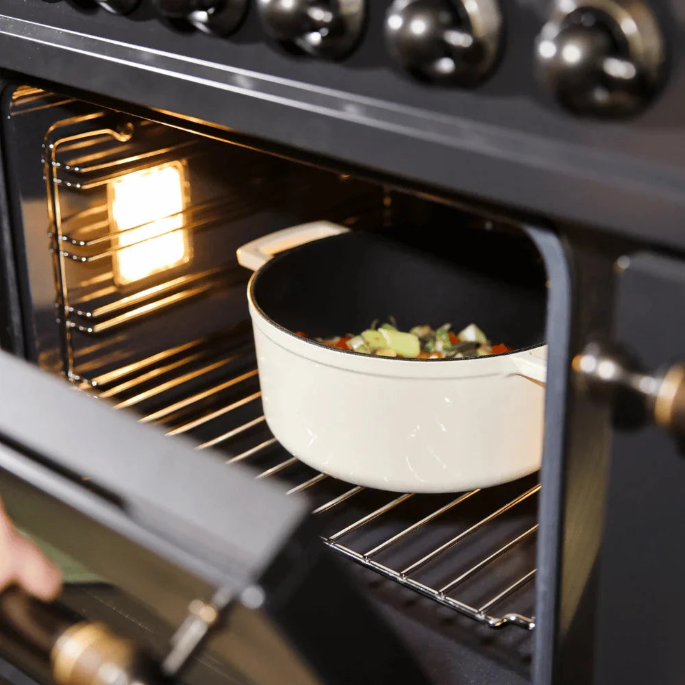 Cook & Pan - Go Ivory Gietijzeren Braadpan 24 cm - 4 liter Braadpan Cook & Pan 