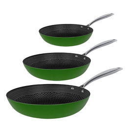 Cook & Pan - Honey Go Green Koekenpannenset 3-delig Pannenset Cook & Pan 