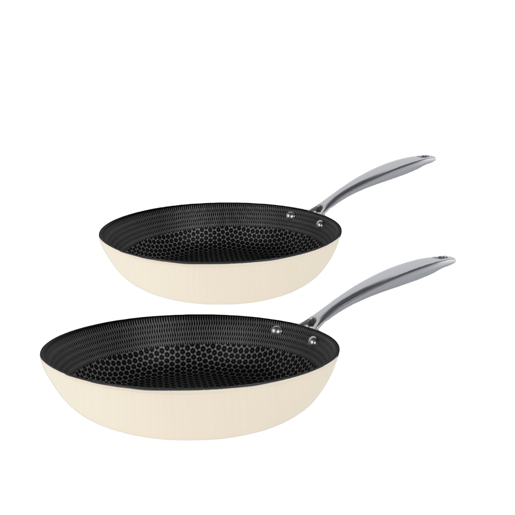 Cook & Pan - Honey Go Ivory Koekenpannenset 2-delig Pannenset Cook & Pan 