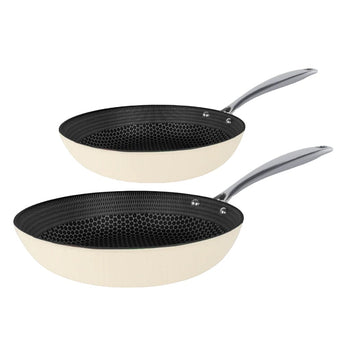 Cook & Pan - Honey Go Ivory Koekenpannenset 2-delig Pannenset Cook & Pan 