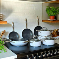 Cook & Pan - Honey Go Ivory Kookpot 20 cm met glazen deksel Cook & Pan 