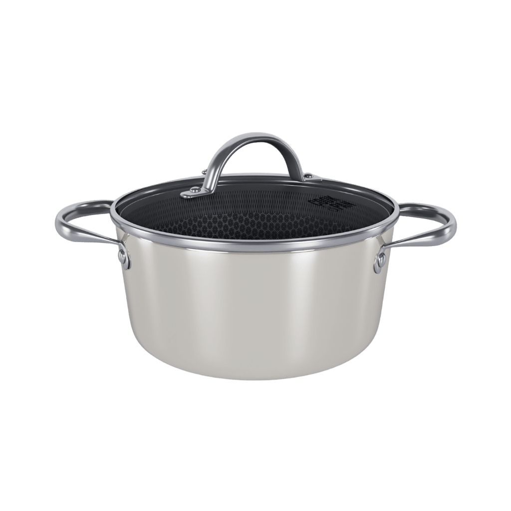 Cook & Pan - Honey Go Ivory Kookpot 24 cm met glazen deksel Cook & Pan 