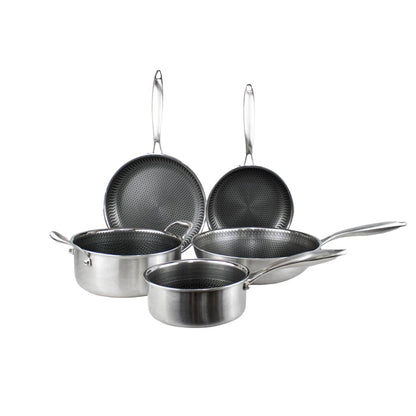 Ensemble de 5 pièces Cook &amp; Pan en acier inoxydable couleur miel