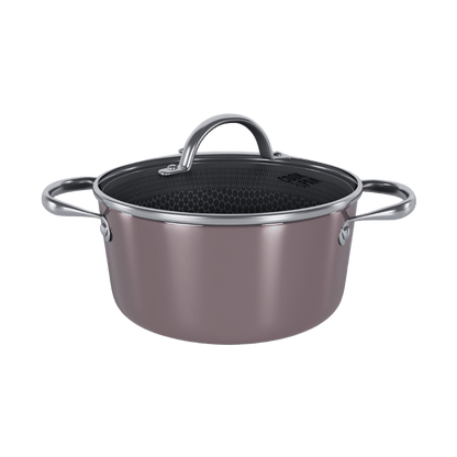 Cook & Pan - Honey Taupe of Mind Kookpot 22 cm met glazen deksel Cook & Pan 