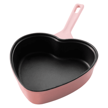 Poêle à frire Cook &amp; Pan - Love en fonte à motifs de cœurs, 24 cm, Cook &amp; Pan