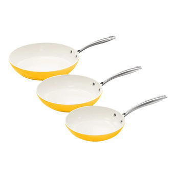 Ensemble de 3 poêles à frire Cook &amp; Pan - Sunny Side