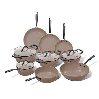 Cook &amp; Pan - Ensemble de 9 pièces de cuisine Taupe of Mind Cook &amp; Pan