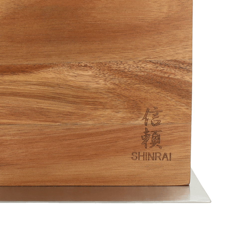 Shinrai Knives - Magnetisch Messenblok Cito Dubbelzijdig - Acaciahout