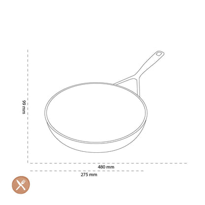 Demeyere - Alu Pro 5 Ceraforce Koekenpan 26 cm Koekenpan Demeyere 