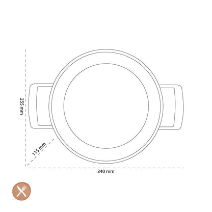 Demeyere - Alu Pro 5 Ceraforce Lage kookpan met deksel 24 cm Kookpan Demeyere 