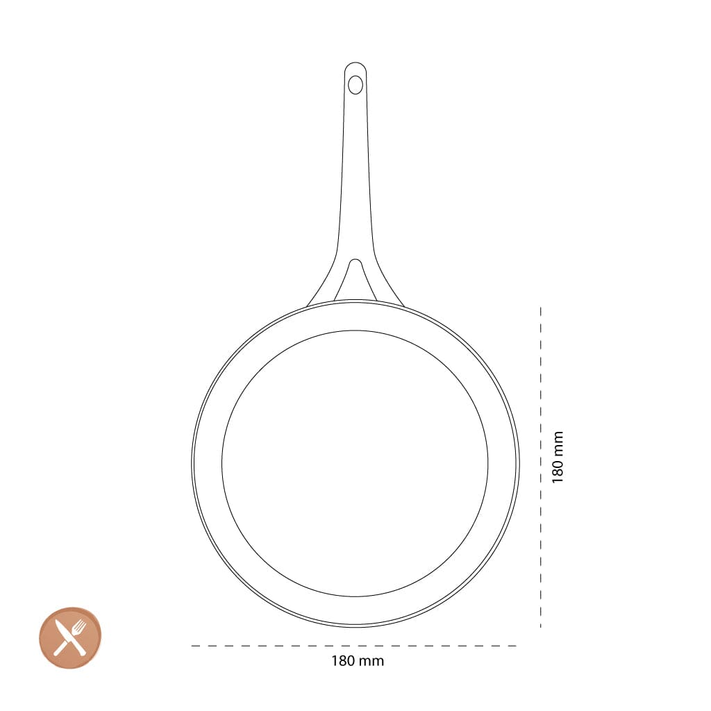 GreenPan - Geneva koekenpan met keramische antiaanbaklaag 18cm Koekenpan GreenPan 