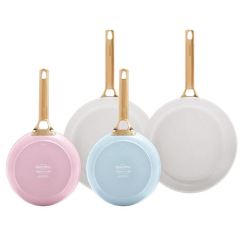 GreenPan - Ensemble de 4 poêles à frire Padova Blush/Bleu clair 20/28 cm GreenPan