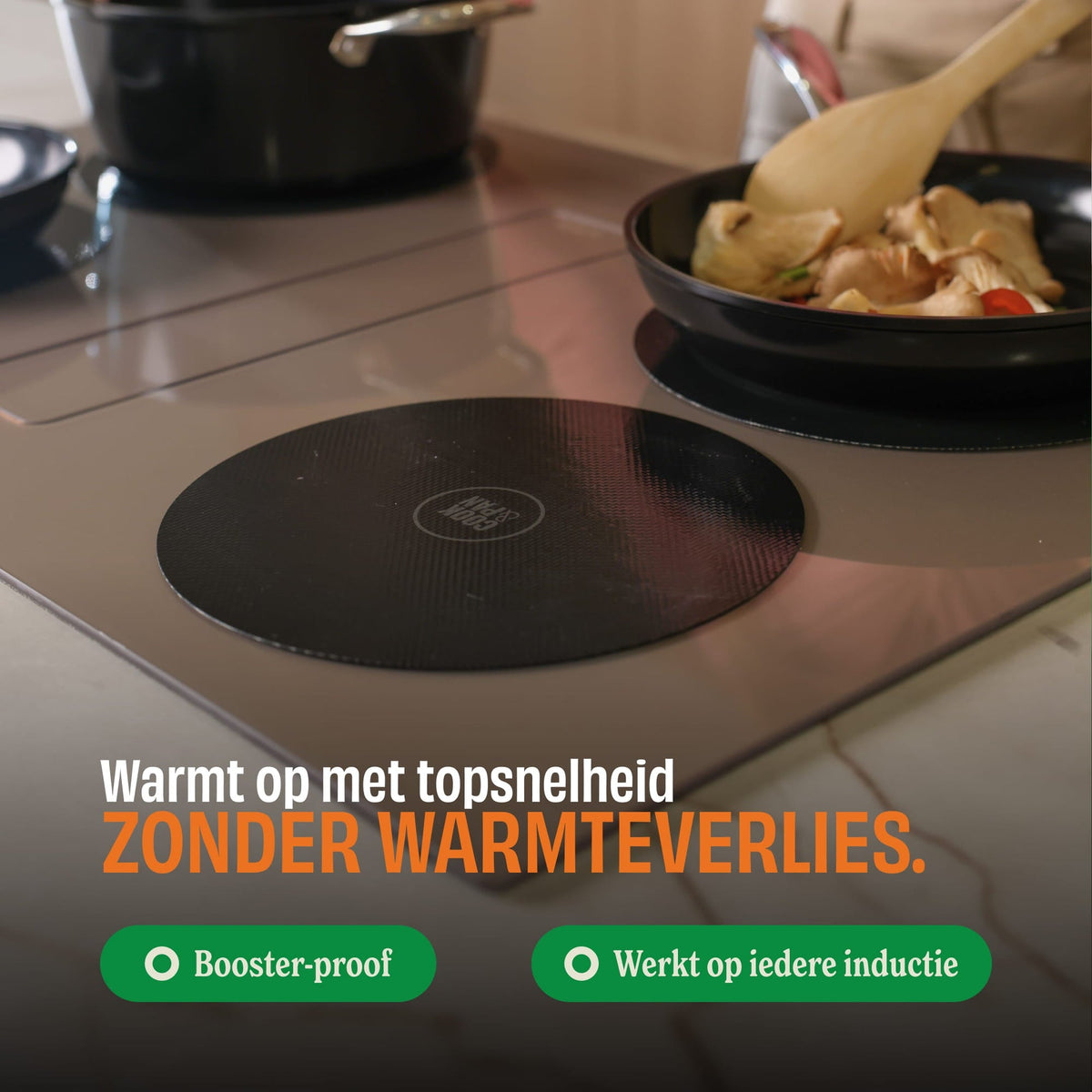 Cook & Pan - Taupe of Mind Inductiebeschermer set - 4 Pack