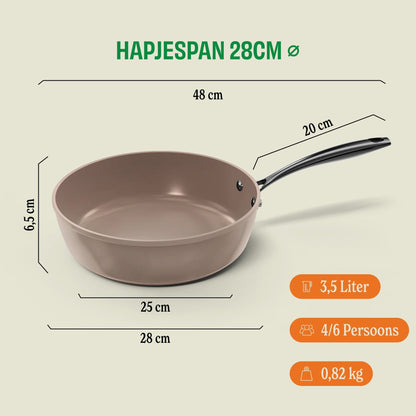 Cook & Pan - Taupe of Mind Hapjespan 28 cm