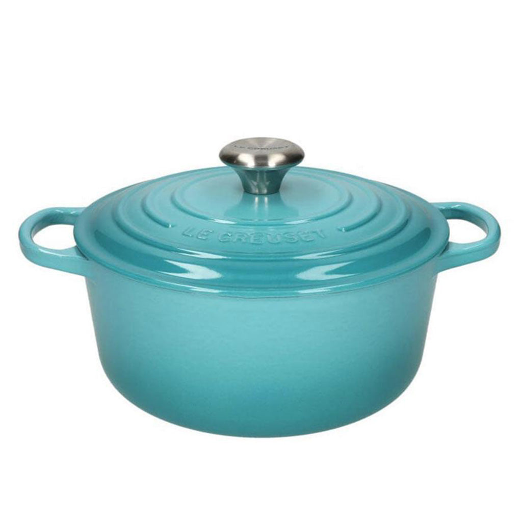 Le Creuset - Signature Braadpan Caribbean Blauw 24 cm