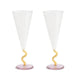 &Klevering - Flute curve karamel set van 2