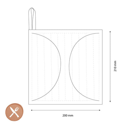 &Klevering - Pannenlap - Stitch Arc Pannenlappen &Klevering 
