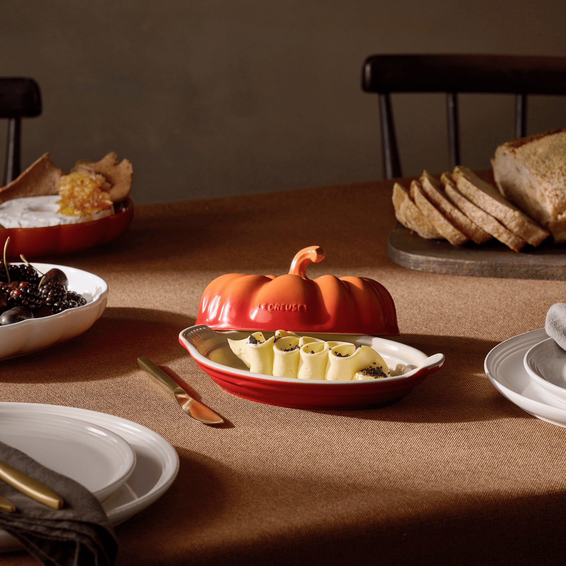 Le Creuset - Botervloot Pompoen Wit Le Creuset 