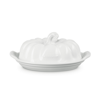 Le Creuset - Beurrier blanc en forme de citrouille Le Creuset