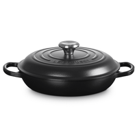 Le Creuset Braadpan Campagnard - Ø26 CM - Gietijzer - Mat Zwart Braadpan Le Creuset 