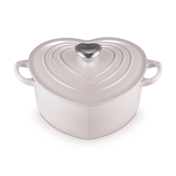 Le Creuset - Cocotte en forme de cœur - Rose coquillage - 20 cm