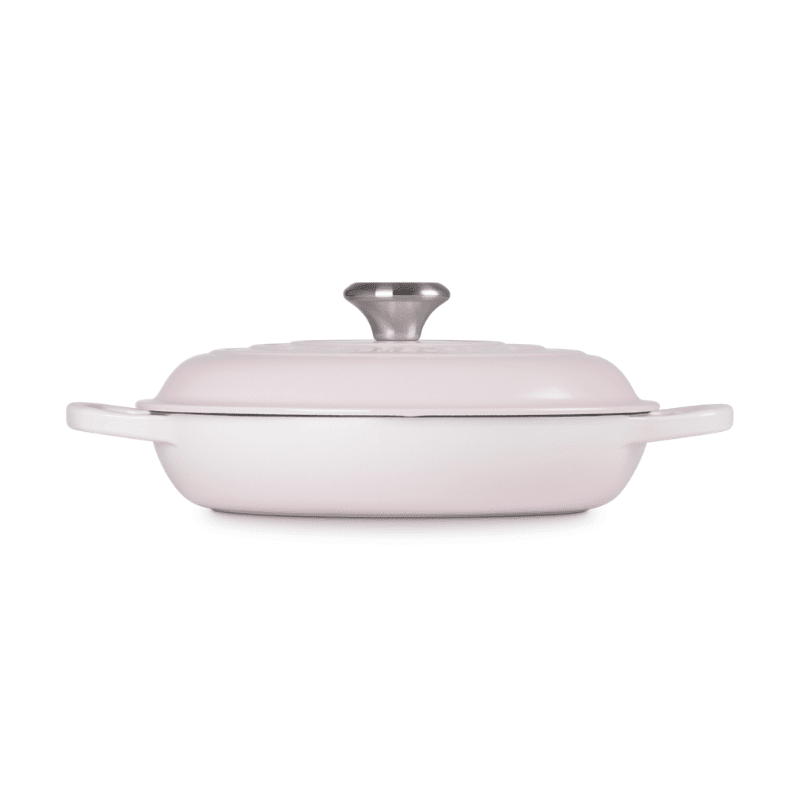 Le Creuset Braadpan Signature - Campagnard - Shell Pink - ø 26 cm / 2.2 liter Braadpan Le Creuset 