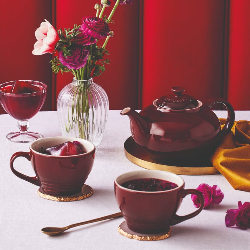 Le Creuset - Grote cappuccino mok Garnet 0,4l Mok Le Creuset 