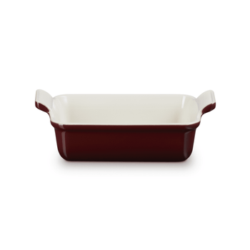 Plat à four rectangulaire Le Creuset Heritage Grenat 19 x 14 cm