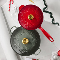 Le Creuset - Holly Collection sauspan ø 21 cm gietijzer Rood Sauspan Le Creuset 