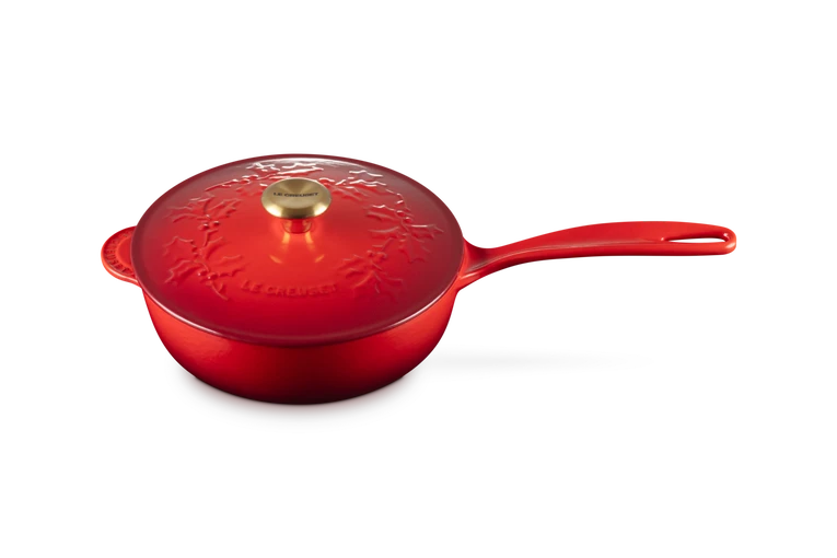 Le Creuset - Holly Collection sauspan ø 21 cm gietijzer Rood Sauspan Le Creuset 