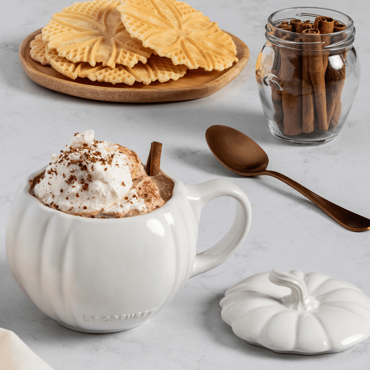 Le Creuset - Mok Pompoen Wit 0,4 L Le Creuset 