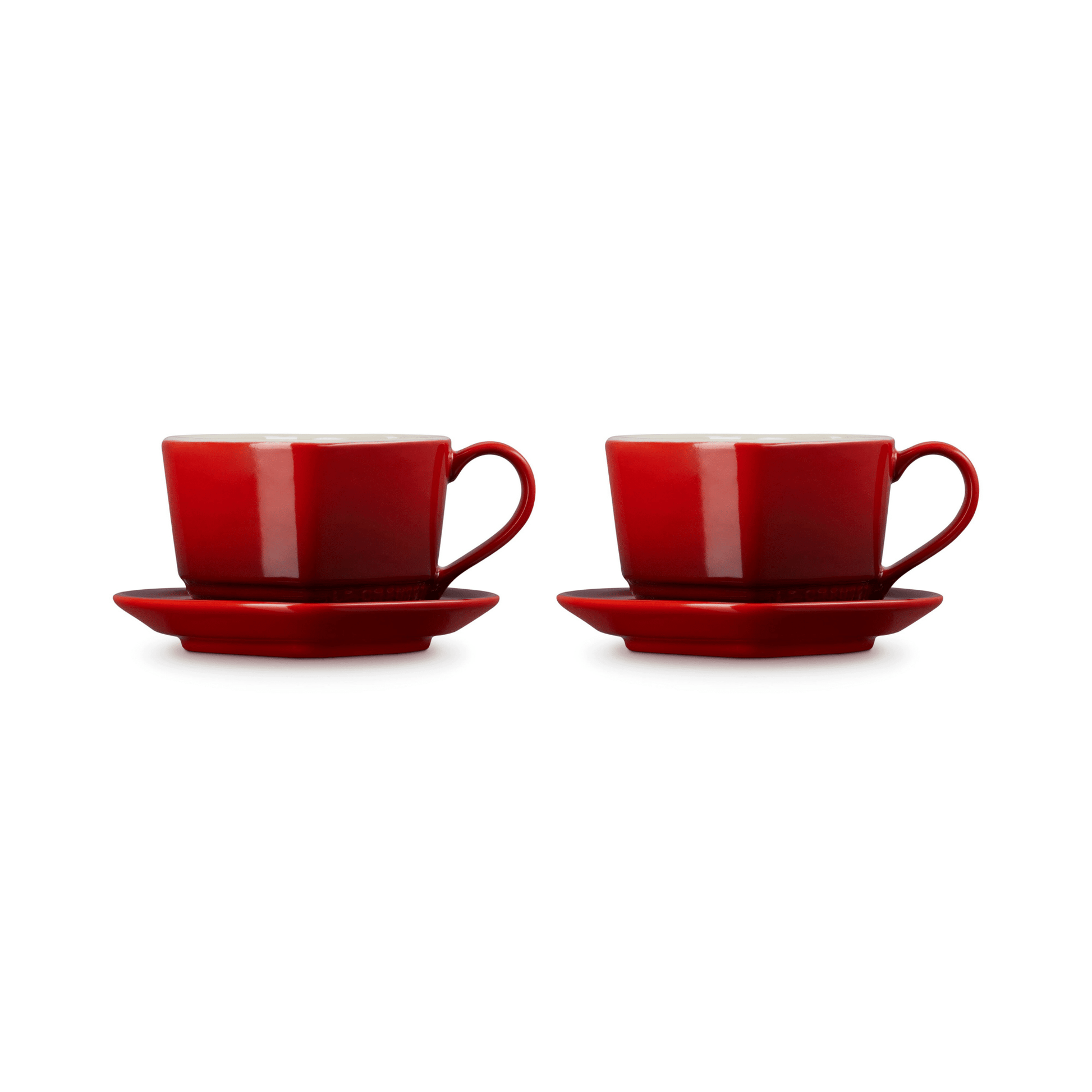 Le Creuset - Mokken in Hartjesvorm 2-delige Set Kersenrood Le Creuset 