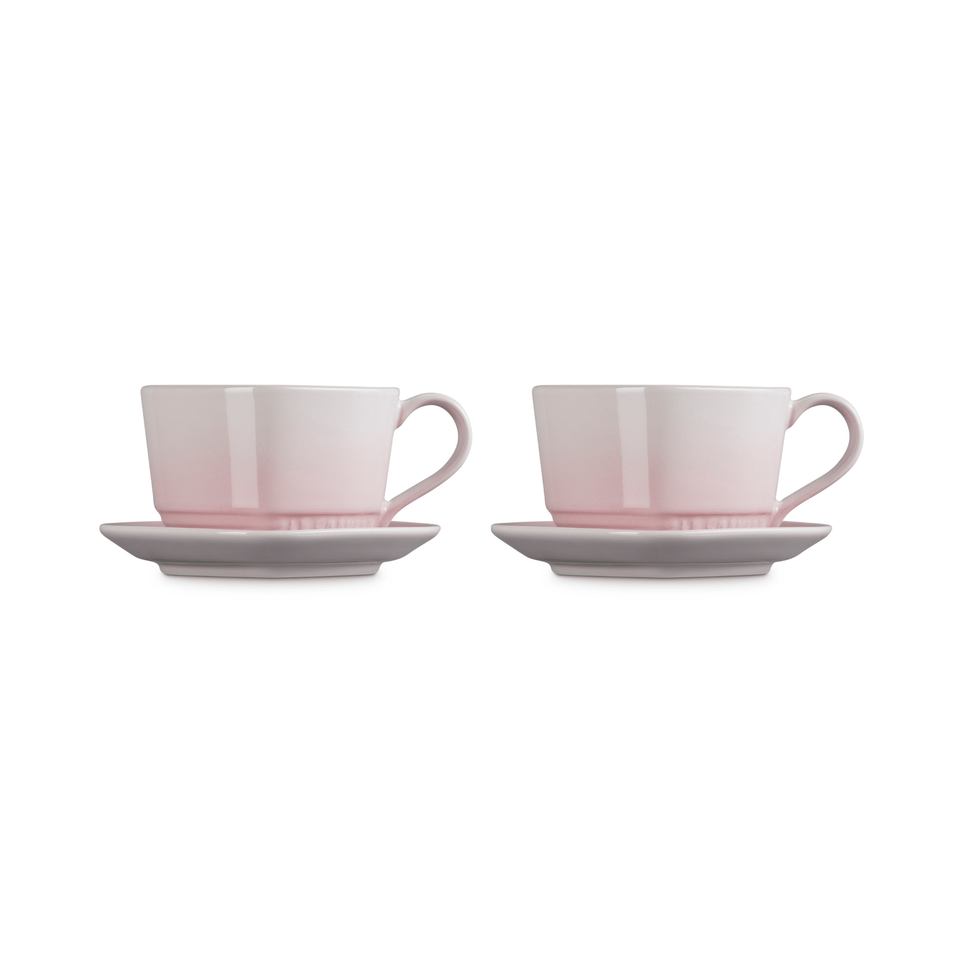 Le Creuset - Mokken in Hartjesvorm 2-delige Set Shell Pink Le Creuset 