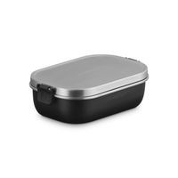 Le Creuset - On The Go Lunchbox 0,9L Mat Zwart Voedingscontainer Le Creuset 