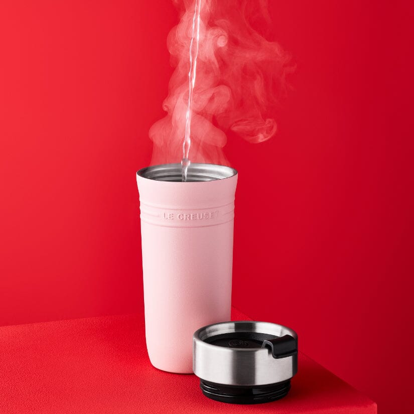 Le Creuset - On The Go Thermosbeker 0,35L Shell Pink Thermosfles Le Creuset 