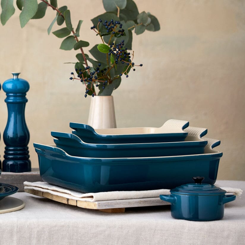 Le Creuset - Ovenschaal rechthoekig Deep Teal 26x19cm 2,1l Ovenschaal Le Creuset 