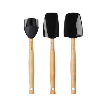 Le Creuset - Premium spatelset 3-delig Ebbenzwart Spatelset Le Creuset 