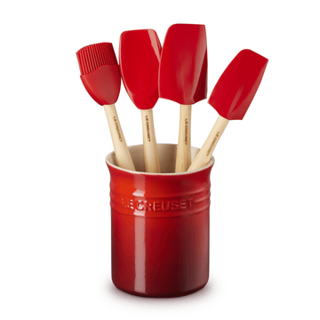 Le Creuset - Premium spatelset 5-delige Kersenrood Spatelset Le Creuset 