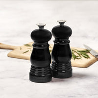 Le Creuset - Set van 2 Kleine Molens Ebbenzwart 11cm Peper- en Zoutmolen set Le Creuset 