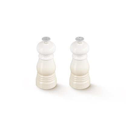 Le Creuset - Set van 2 Kleine Molens Meringue 11cm Peper- en Zoutmolen set Le Creuset 