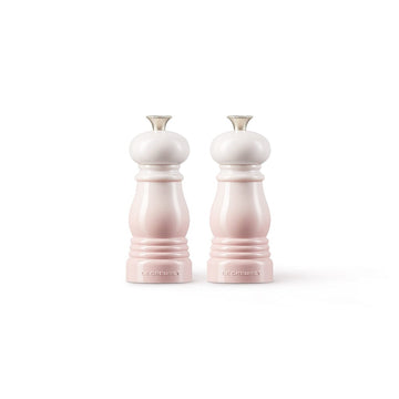 Le Creuset - Set van 2 Kleine Molens Shell Pink 11cm Peper- en Zoutmolen set Le Creuset 