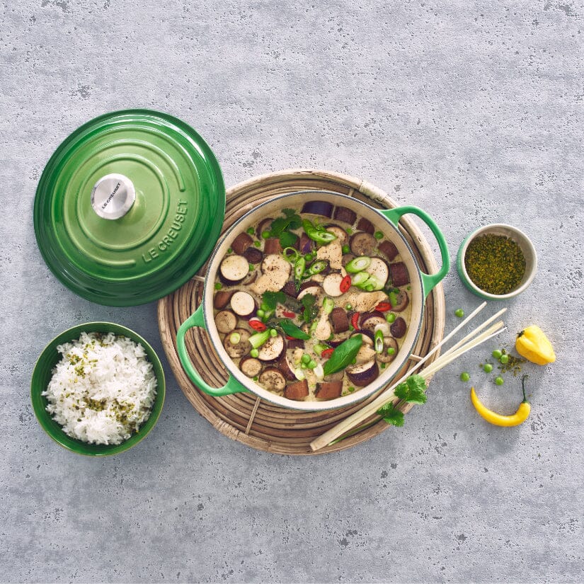 LE CREUSET かなぽん❣️ Le Creuset Signature Koekenpan met Houten Steel, 28cm bamboo